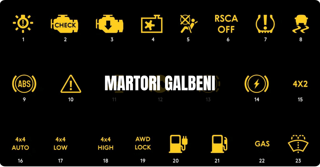 martori bord galbeni